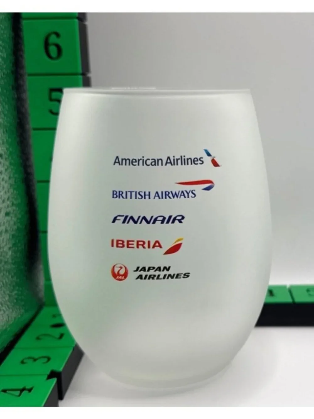 Stemless wine tumblers featuring logos oneworld alliance airlines New in box